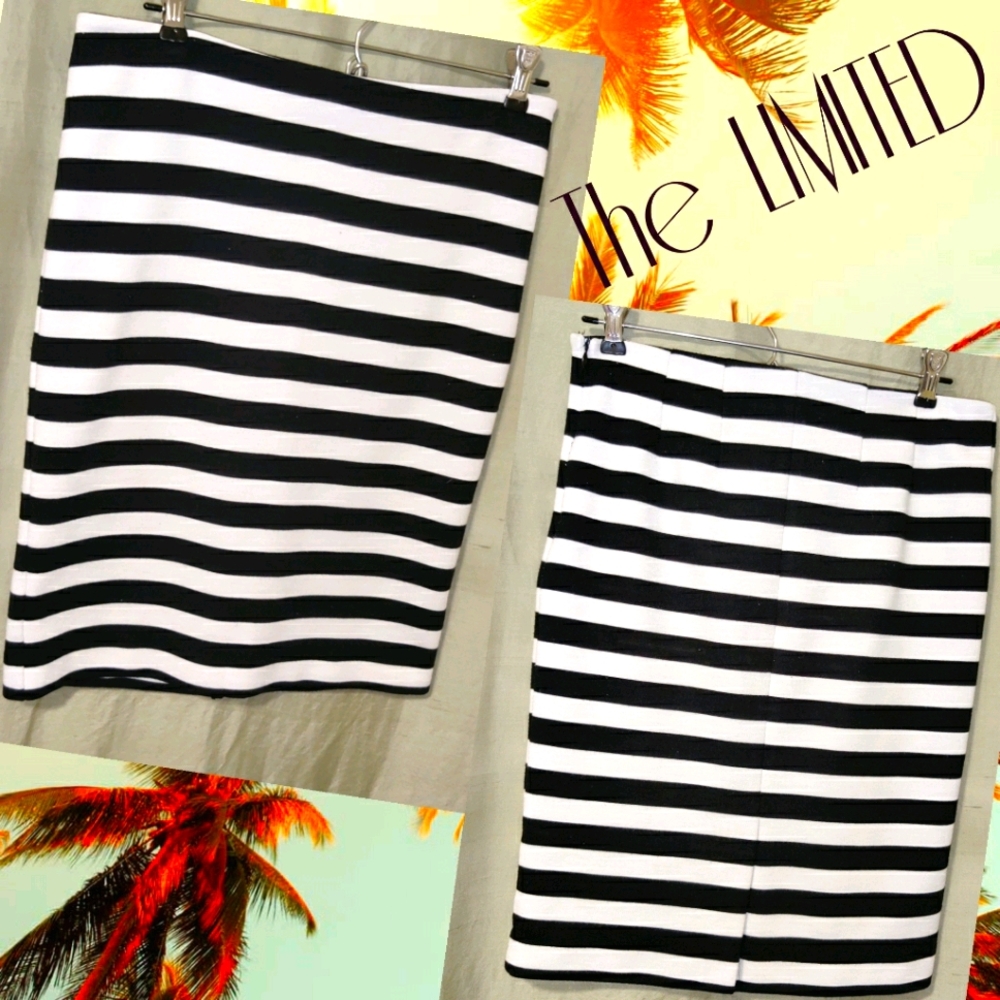 🗺️ The LIMITED Size 2 Nautical Pencil Skirt EUC hidden zipper Business casual!